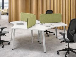 Bureau call-center 3 personnes Ghoja avec coins arrondis