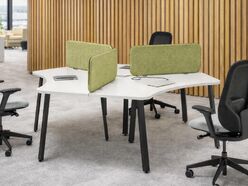 Bureau call-center 3 personnes Ghoja avec coins arrondis