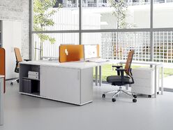 Bureau bench 2 personnes Solar avec retours