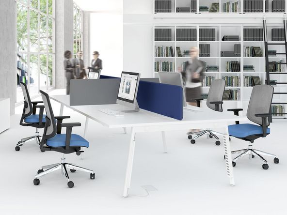 Bureau bench 4 personnes Sinétic