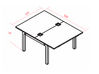 Bureau bench 2 personnes Guntag