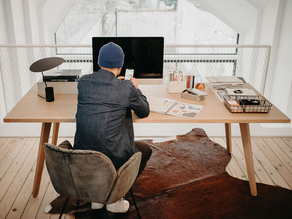 Bureau individuel Moods en bois massif