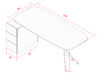 Bureau individuel Most sur caisson