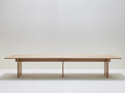 Table de travail Leiho en placage bois