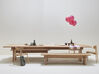Table de travail Leiho en placage bois