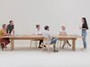 Table de travail Leiho en placage bois