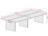 Table de travail Leiho en placage bois