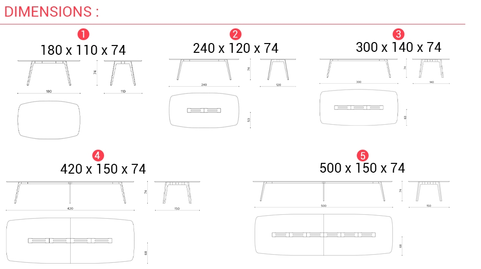 Table de travail Wing