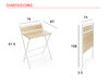 Bureau individuel pliable Homéa