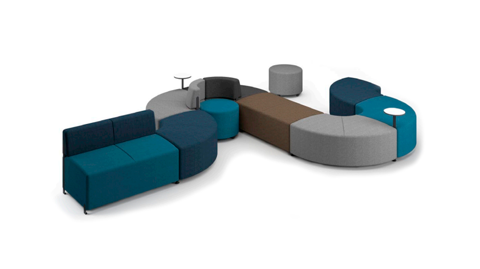 Banquettes et poufs modulables Bend