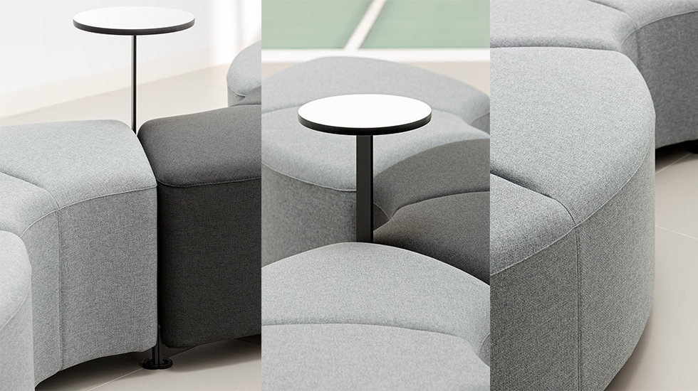 Banquettes et poufs modulables Bend