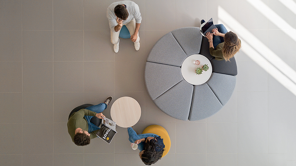 Banquettes et poufs modulables Bend