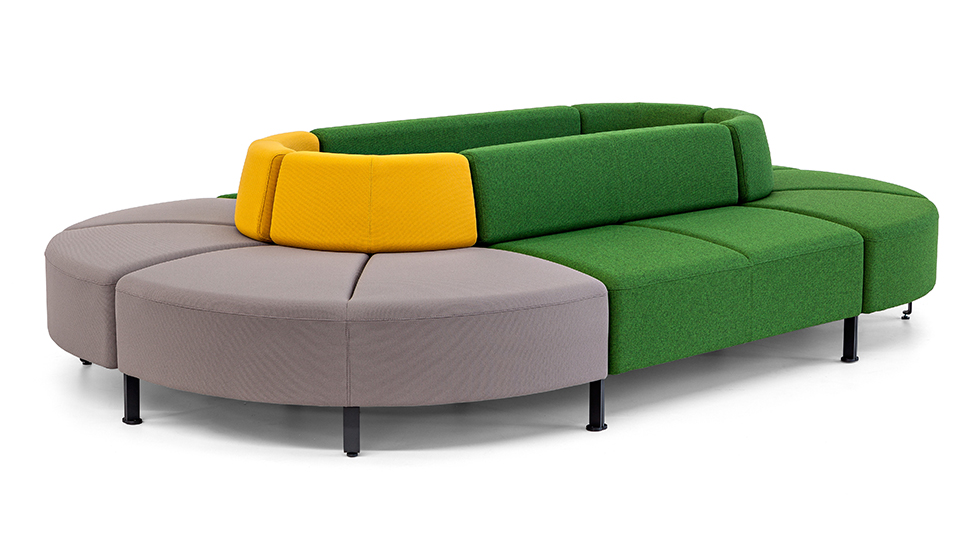 Banquettes et poufs modulables Bend