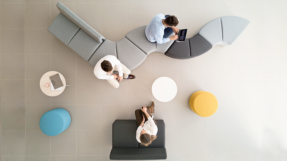 Banquettes et poufs modulables Bend