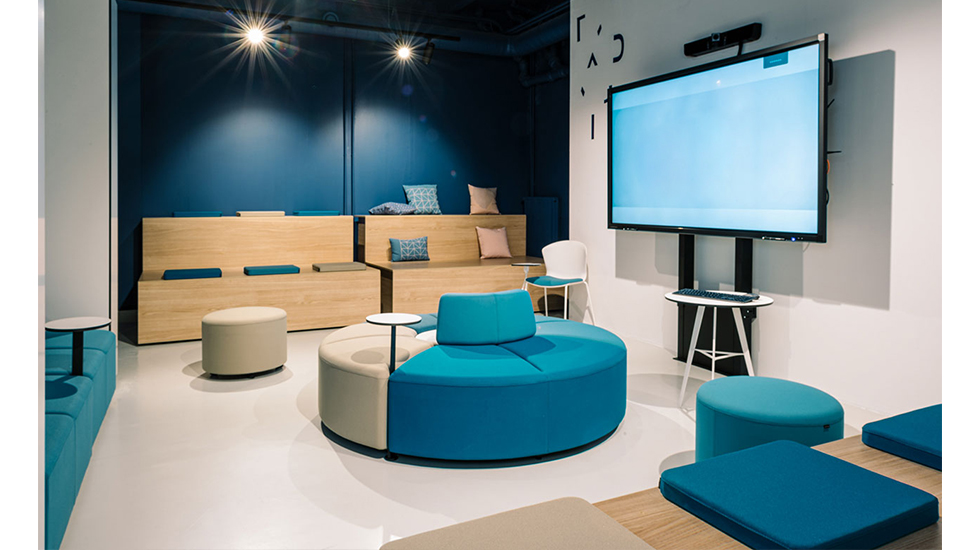 Banquettes et poufs modulables Bend