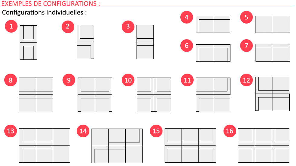 Ensemble modulaire Longo Nomada