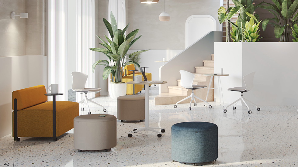 Banquettes et poufs modulables Bend