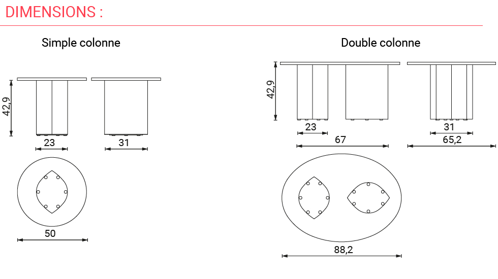 Banquettes et poufs Ostoa