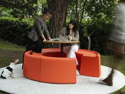 Banquette modulable éco-conçue Sarek outdoor