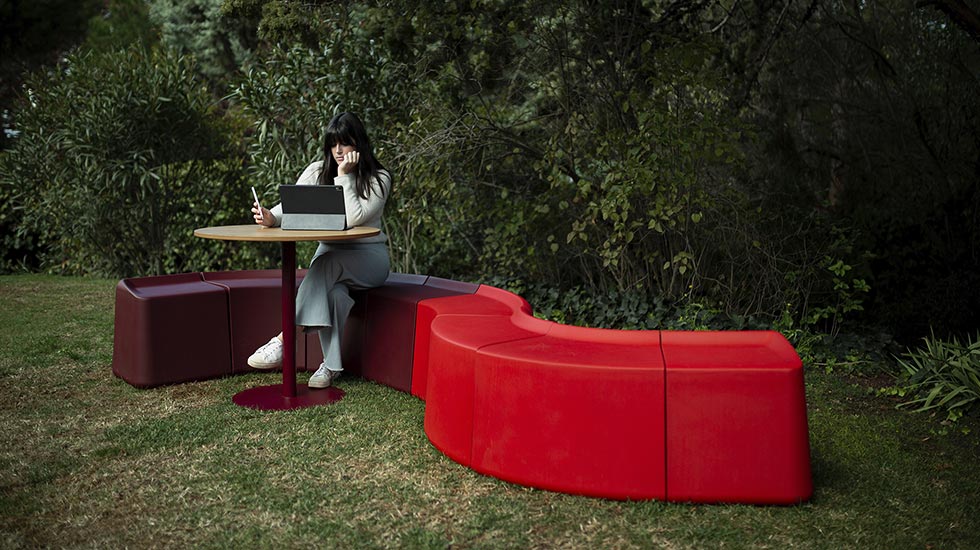 Banquette modulable éco-conçue Sarek outdoor