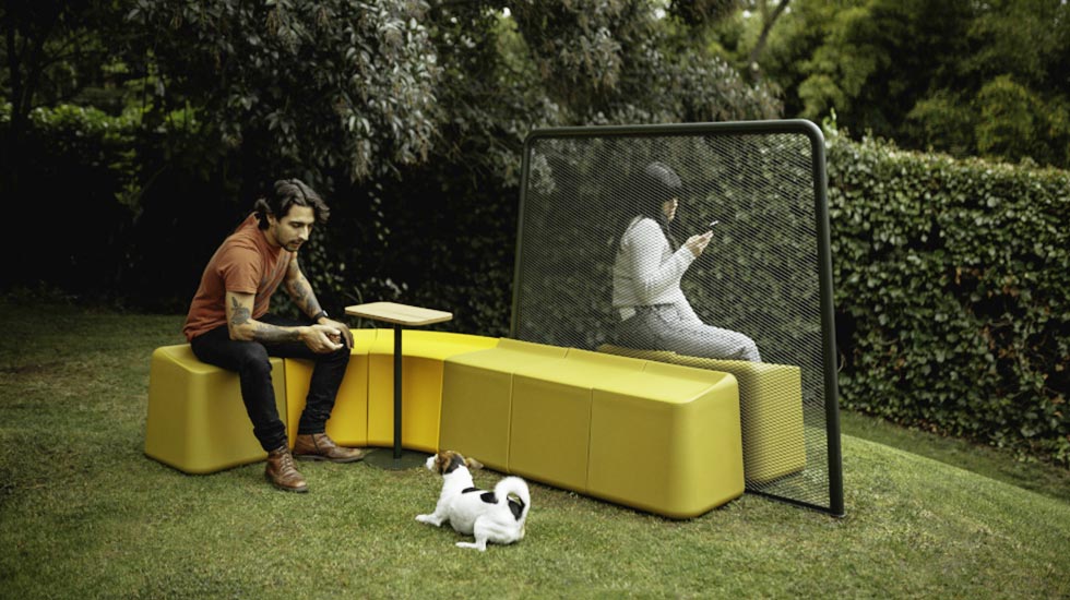Banquette modulable éco-conçue Sarek outdoor