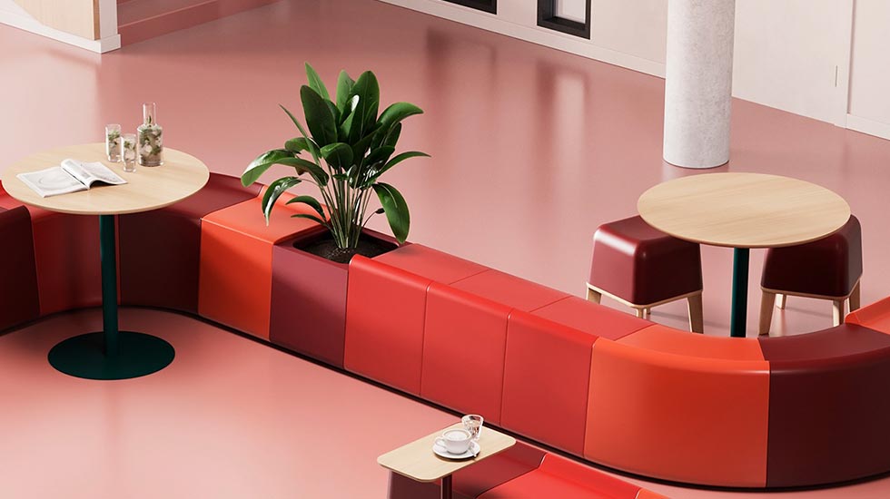 Banquette modulable éco-conçue Sarek outdoor