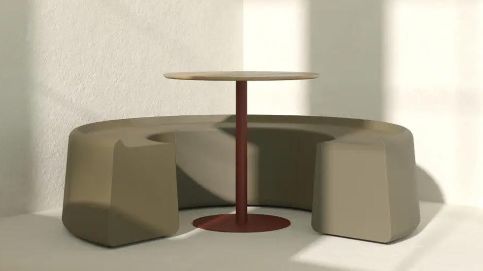 Banquette modulable éco-conçue Sarek outdoor