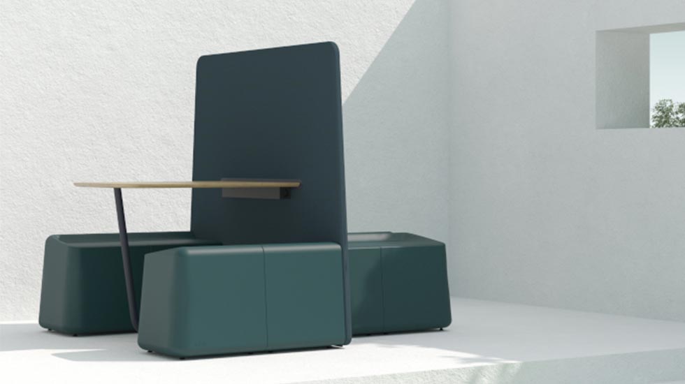 Banquette modulable éco-conçue Sarek outdoor