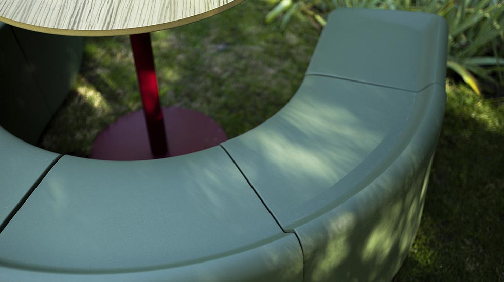 Banquette modulable éco-conçue Sarek outdoor