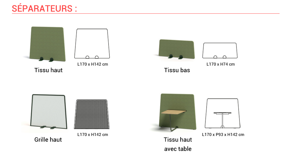 Banquette modulable éco-conçue Sarek outdoor