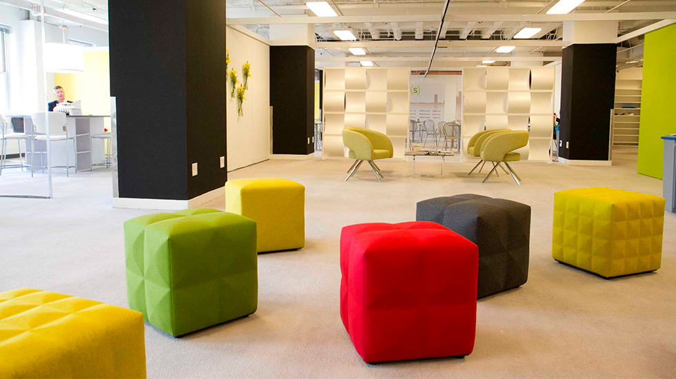 Pouf acoustique BuzziCube 3D