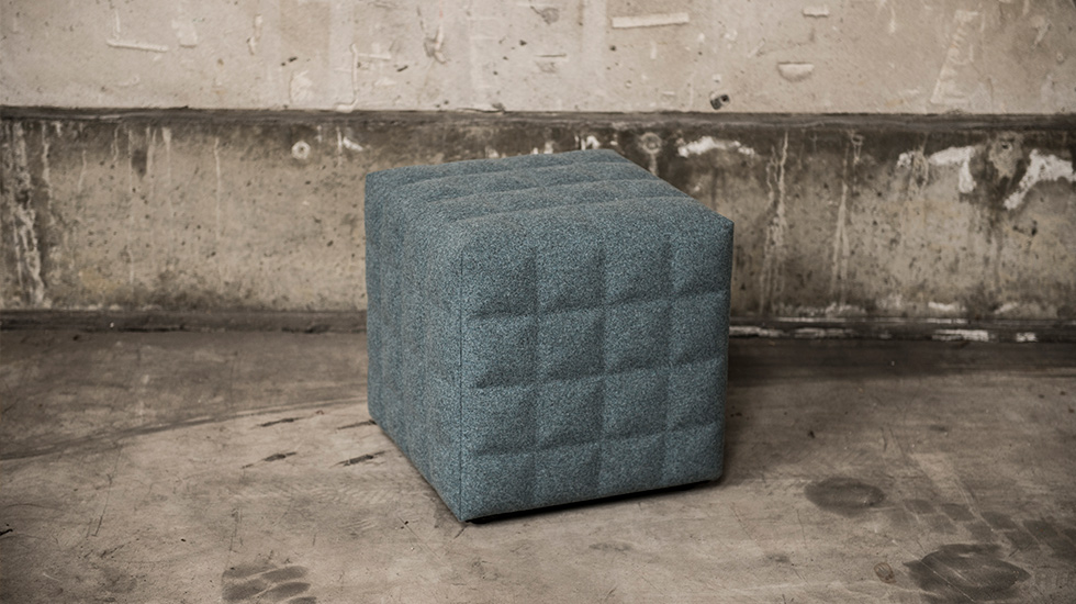 Pouf acoustique BuzziCube 3D