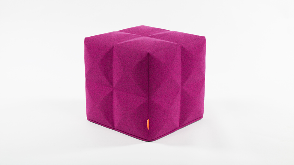 Pouf acoustique BuzziCube 3D
