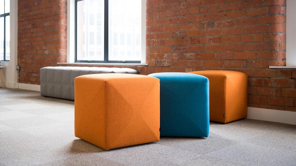 Pouf acoustique BuzziCube 3D