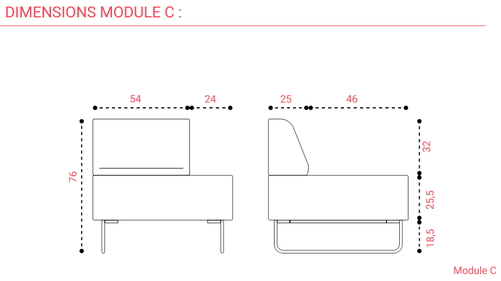 Banquette d'accueil Nexus