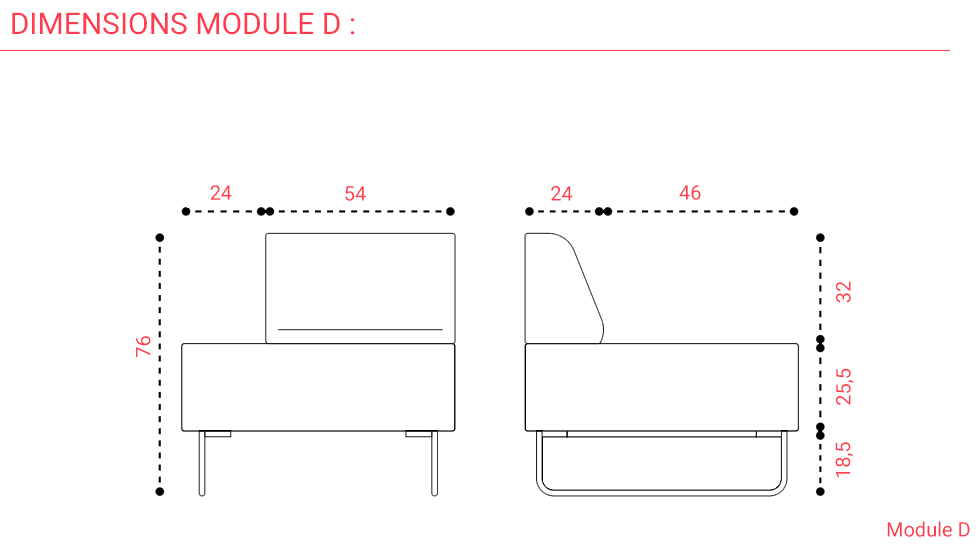 Banquette d'accueil Nexus
