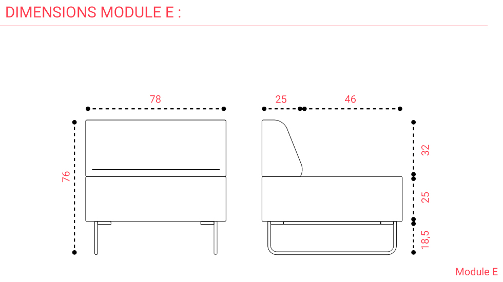 Banquette d'accueil Nexus