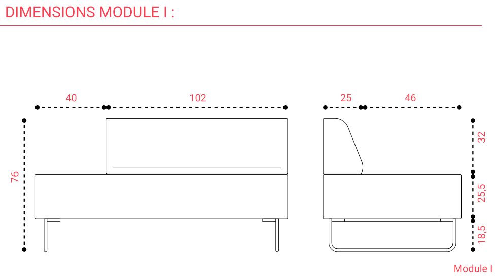 Banquette d'accueil Nexus