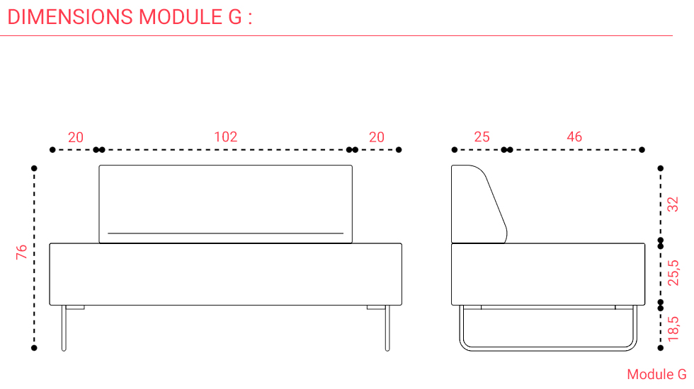 Banquette d'accueil Nexus