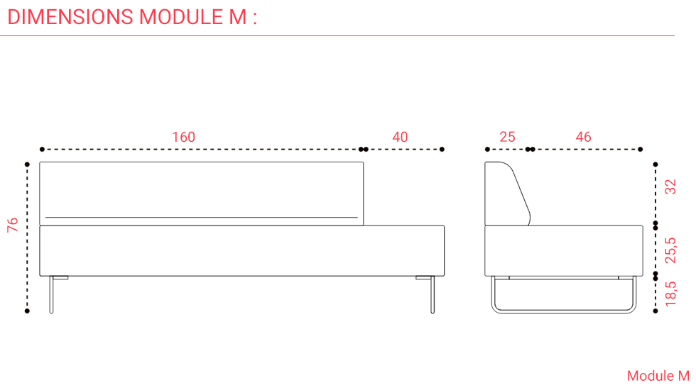 Banquette d'accueil Nexus