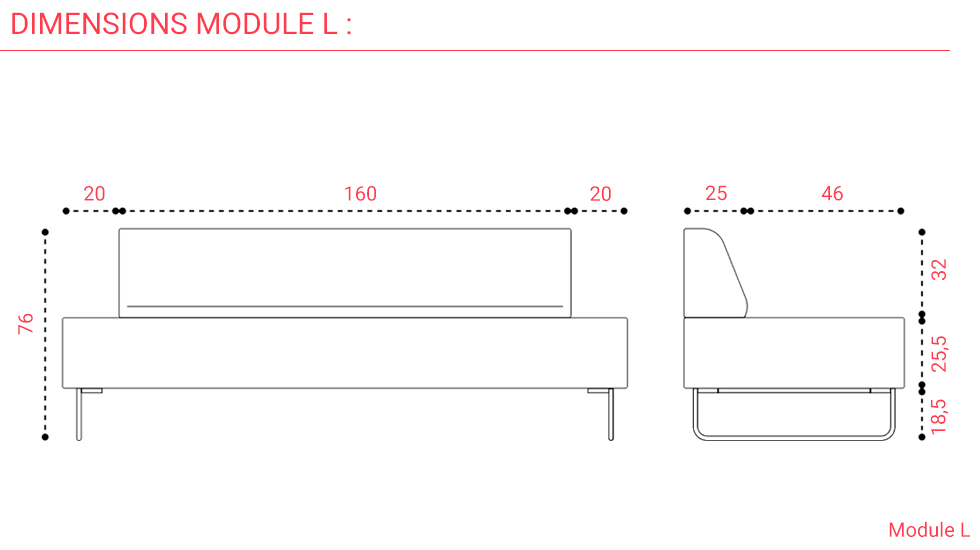 Banquette d'accueil Nexus