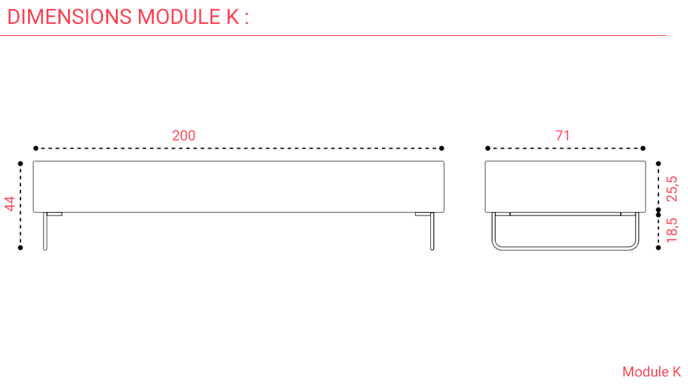 Banquette d'accueil Nexus