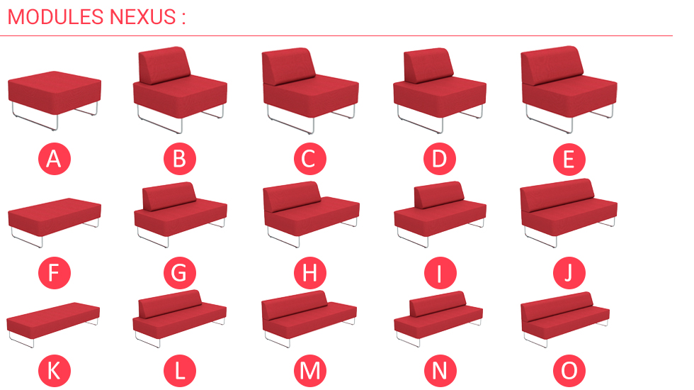 Banquette d'accueil Nexus