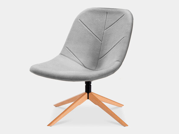 Fauteuil Mogly XL pieds bois