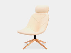 Fauteuil Mogly XL pieds bois