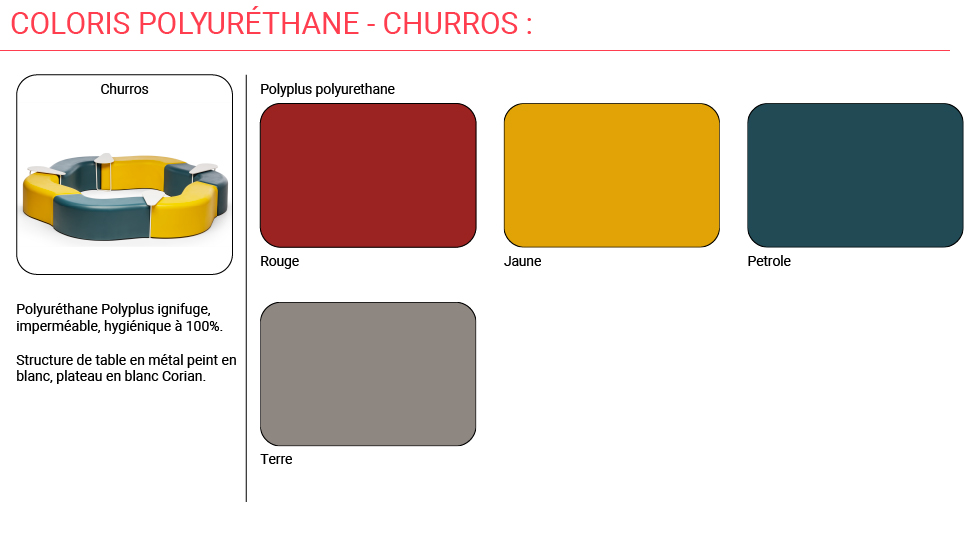 Banquette indoor/outdoor modulable Churros