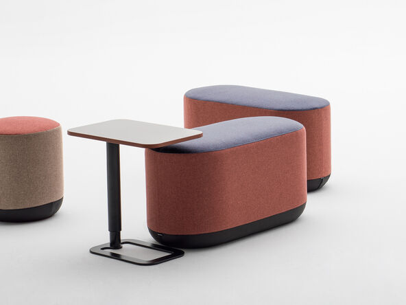 Pouf rectangulaire MoBI bicolore