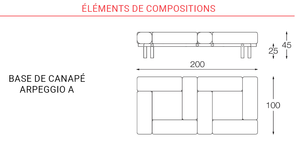 Canapé modulable Arpeggio