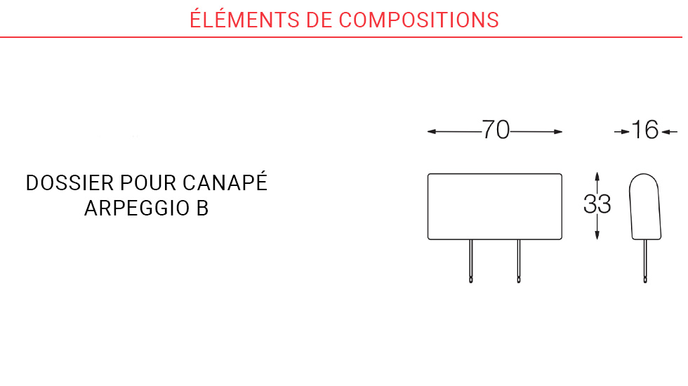 Canapé modulable Arpeggio