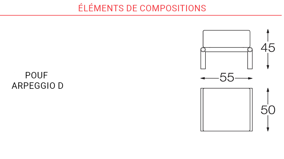 Canapé modulable Arpeggio